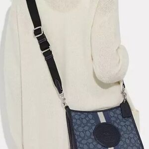 Signature Navy Crossbody Bag